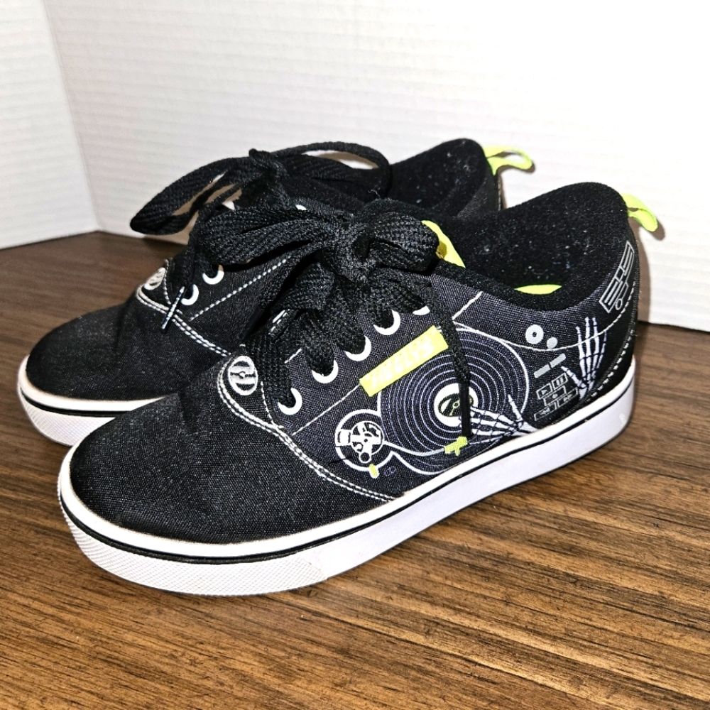Heelys Size Youth PRO 20 PRINTS Black Neon / Sneakers Wheeled Shoes